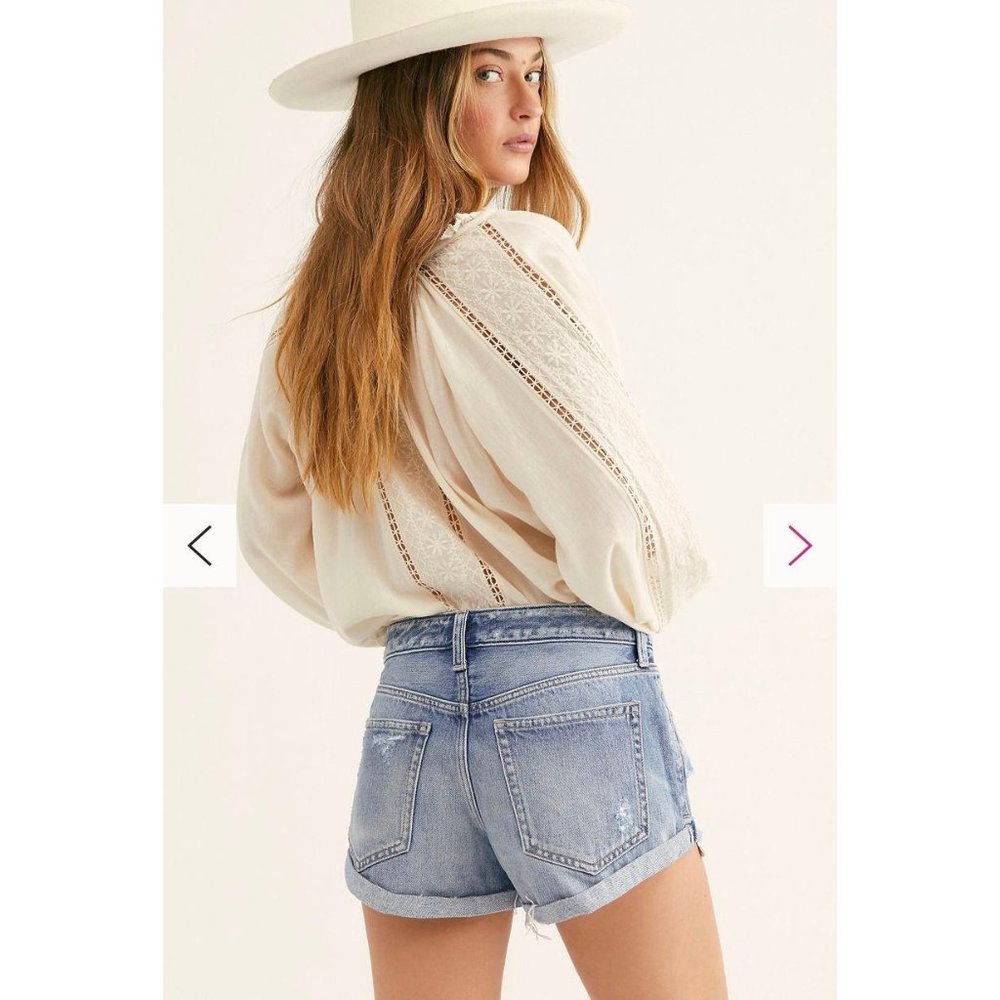 (Sold) Free People Romeo Rolled Cut Off Shorts - Picture 3 of 10